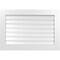 Ekena Millwork Vertical Surface Mount PVC Gable Vent: Functional, w/ 3-1/2"W x 1"P Standard Frame, 38"W x 26"H GVPVE38X2601SF - alternate 1